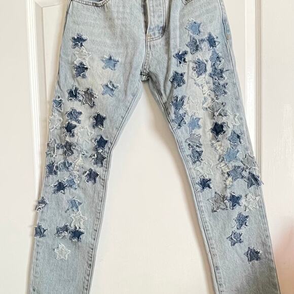 MNML MEN'S Star Design RARE FIND DENIM JEANS Size 29 - Picture 1 of 9